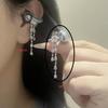 2PCS Shiny Elegant Waterdrop Ear Clip Accessories Universal DIY Decor Parts for Most Earphone Custom Decoration