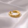 Кольца с сердцем из циркона для женщин, кольцо из нержавеющей стали золотого цвета, парное кольцо на палец, новое эстетичное кольцо с цирконом, товары с бесплатной доставкой