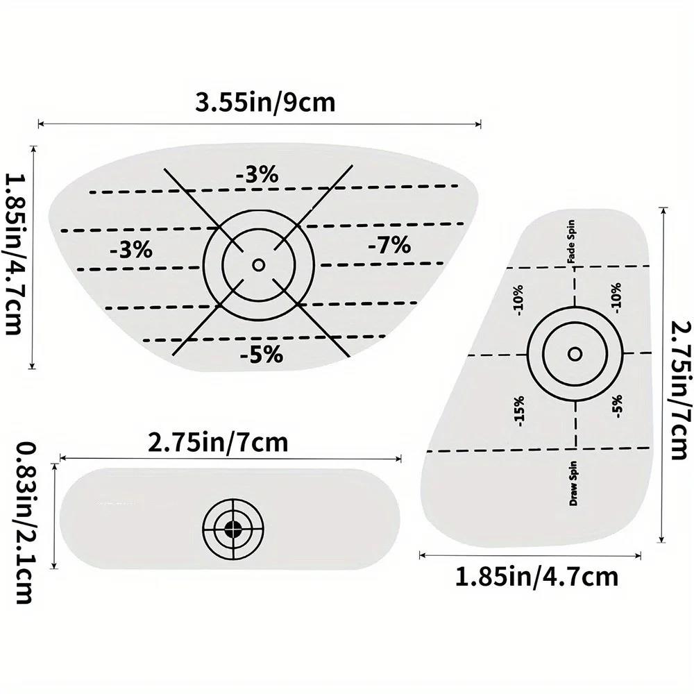 10Pcs Golf Impact Tape Stickers Swing Hit Recorder Labels for Driver Iron Putter Useful Golf Swing Training Practice Aid 5