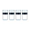 BODUM PRESSO Plastic Storage Canisters, 250ml, Set of 4, for Food, Condiments, Coffee, and Tea Storage, Dishwasher Safe [Authentic] K11827-01SA
