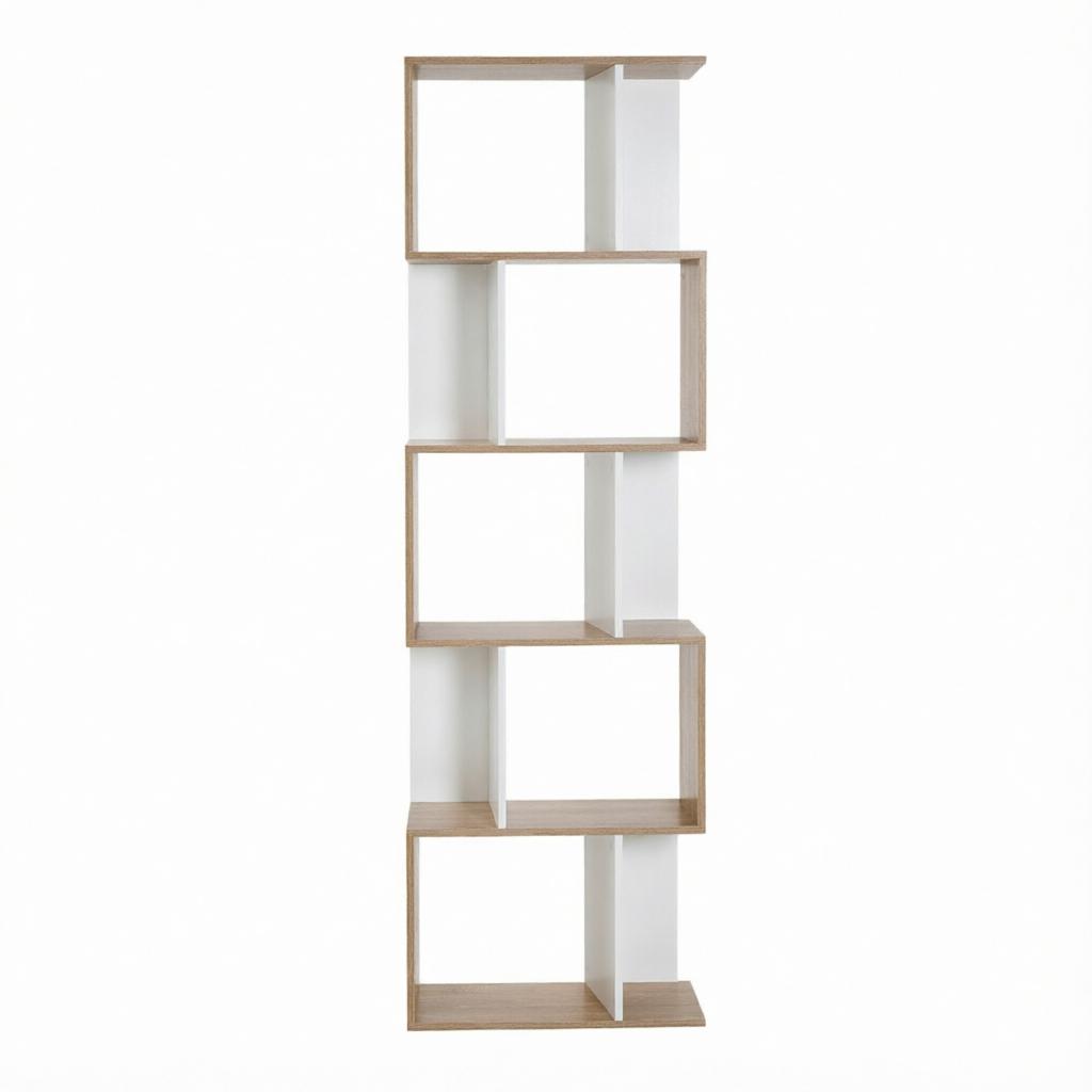 Versatile Storage Shelf, Modern S-Shaped Bookshelf, Elegant Standing Shelf (only with storage shelf)