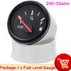 52mm Fuel Level Gauge with Red Backlight for 0~190 Ohm 240~33ohm Fuel Level Sensor Universal Boat Car Truck RV Instruments