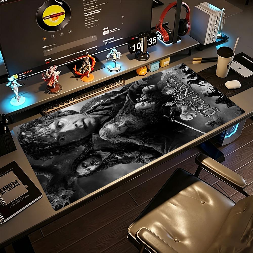Lord Rings Personalized Text Mouse Pad Keyboard Mat Ultra-Long Desk Mat Non-Slip Rubber Bottom Perfect Gift for Gamers