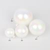 Iridescent White Christmas Ornament Ball - Colorful PET Tree Decoration