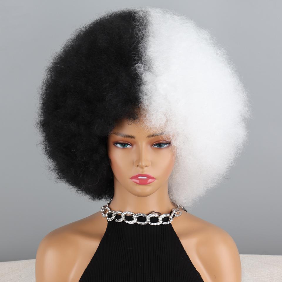 MISSQUEEN Радужный вьющийся афро парик для детей и женщин, синтетическое волокно, вьющийся афро парик, косплей, повседневная одежда, странный вьющийся парик