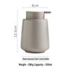 matte oatmeal ceramic foaming dispenser