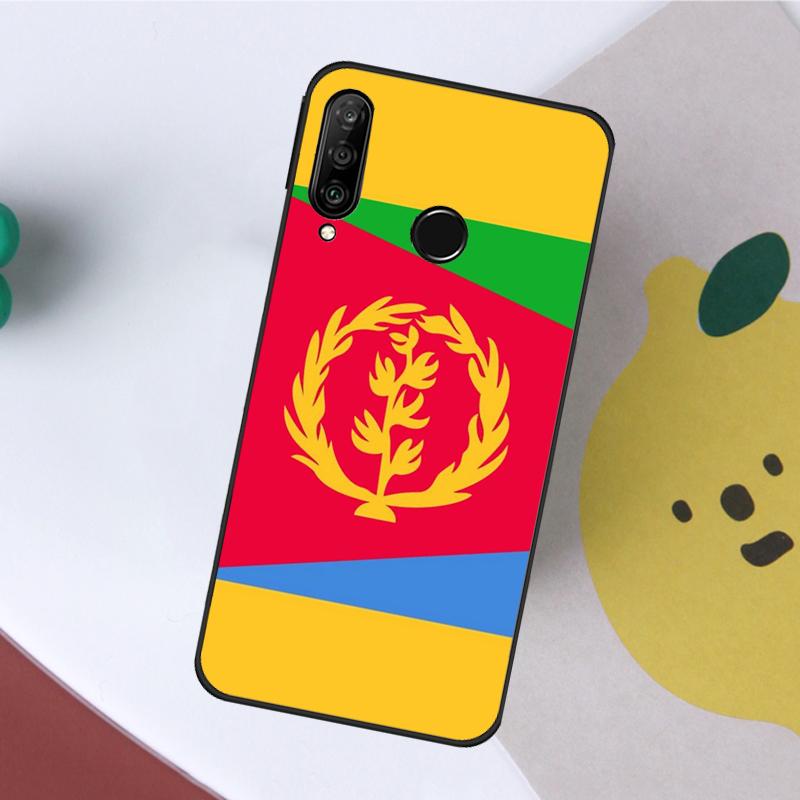 Eritrea Flag For Huawei Nova 8i 7i 11i 12i 12s Y70 Y72 Y73 Y60 Y90 Y61 Y91 9 10 SE P20 P30 P40 Lite Case