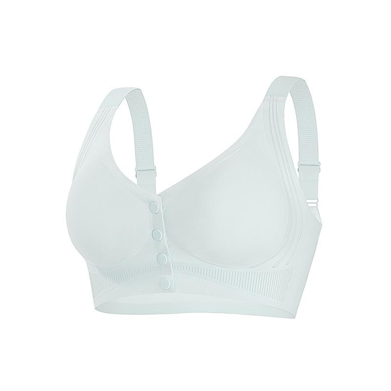 Fashion and Creativity, Seamless Front Buckle Underwear, Women's Strong Support, No Running Cup, No Steel Ring, Large Size Bra