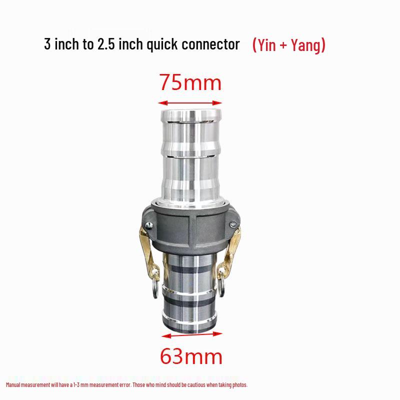 Aluminum Alloy Type C Male & Female Quick Coupler Hose Fittings with Reducing Lever