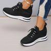 Fashion 2024 Brand Ladies Shoes Lace Up Women's Vulcanize Shoes Fashion Solid Ladies Casual Shoes New Round Head Mesh Sneakers Zapatos