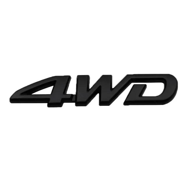 1 шт. 3D Металлический Логотип 4WD Наклейки Значок Значок на Задний Багажник Крыло Автомобиля Клейкий Значок Наклейка на Кузов Аксессуары
