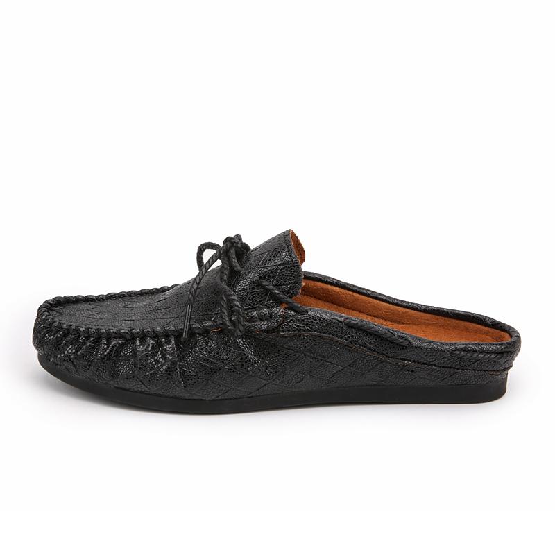 Мужские тапочки из полукожи, мужская обувь, шлепанцы, уличные мюли, плоские, удобные, низкая цена, дизайнерские, роскошные, забавные, летняя распродажа