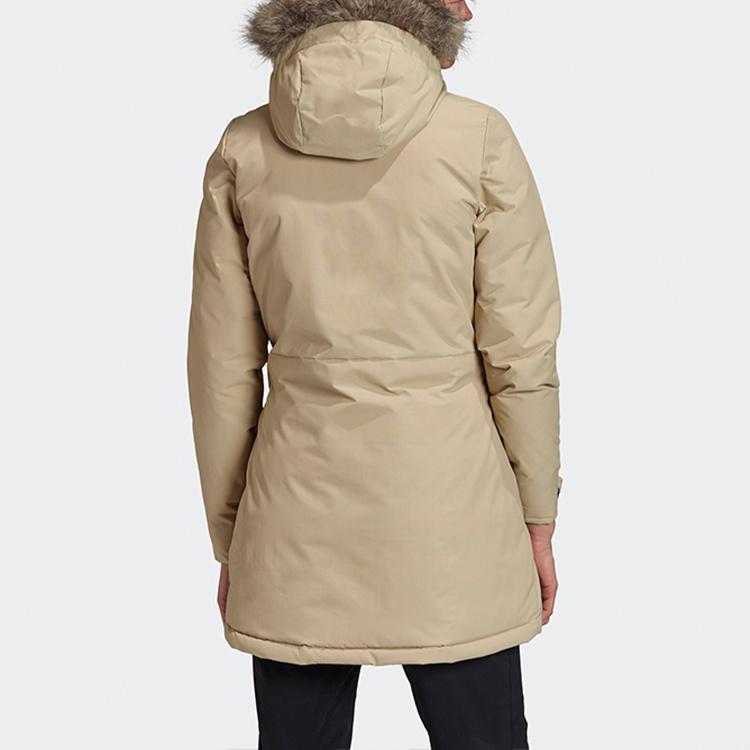 adidas Пуховик Зимний Женский Хаки GE7790