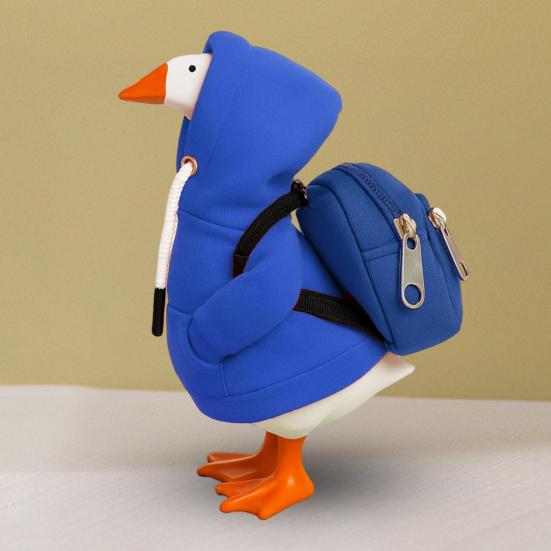 Mini Goose Hoodie With Backpack 7 Inch Desk Goose Outfit Mini Porch