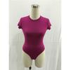 European Hot Selling Short Sleeve Round Neck Base Layer Jumpsuit Bodysuit FK1488
