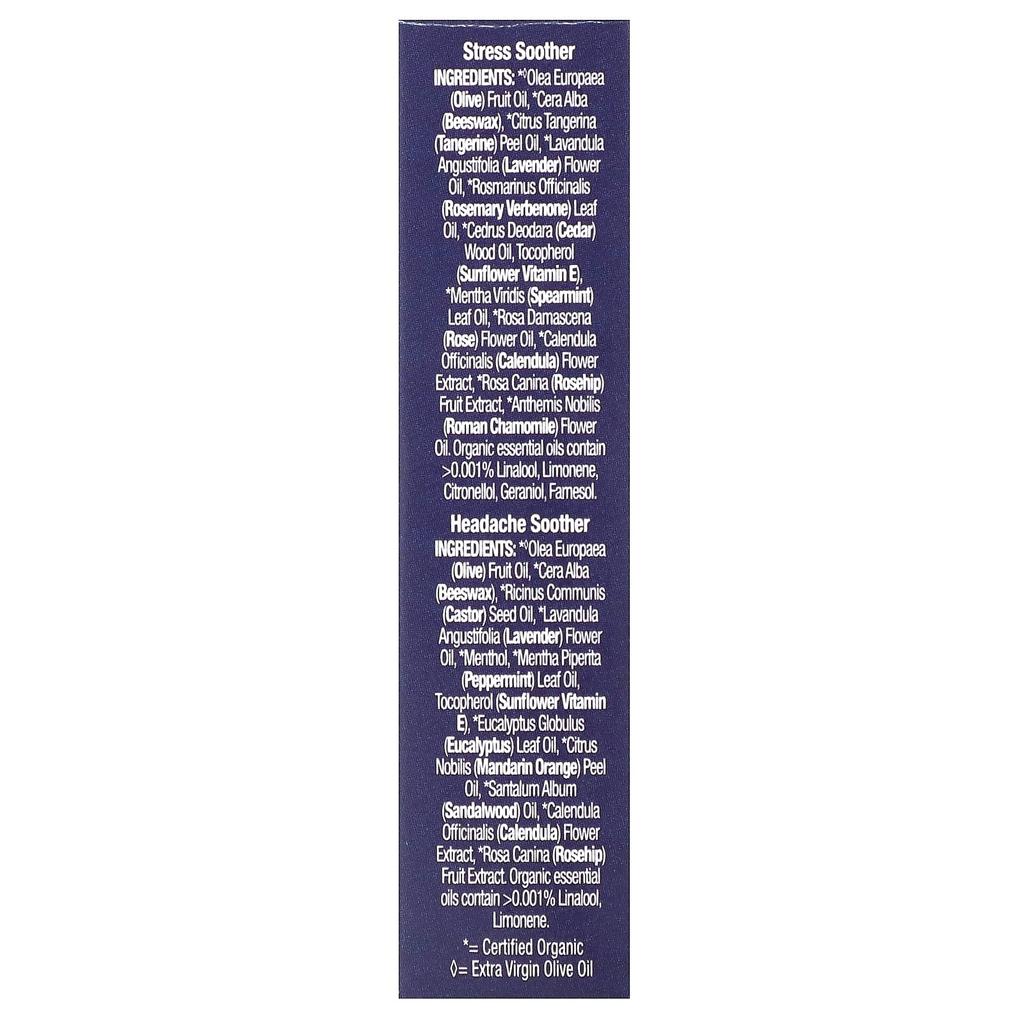 Badger, Organic, Aromatherapy Travel Kit, 5 Packs, 15 Oz (4.3 G) Each