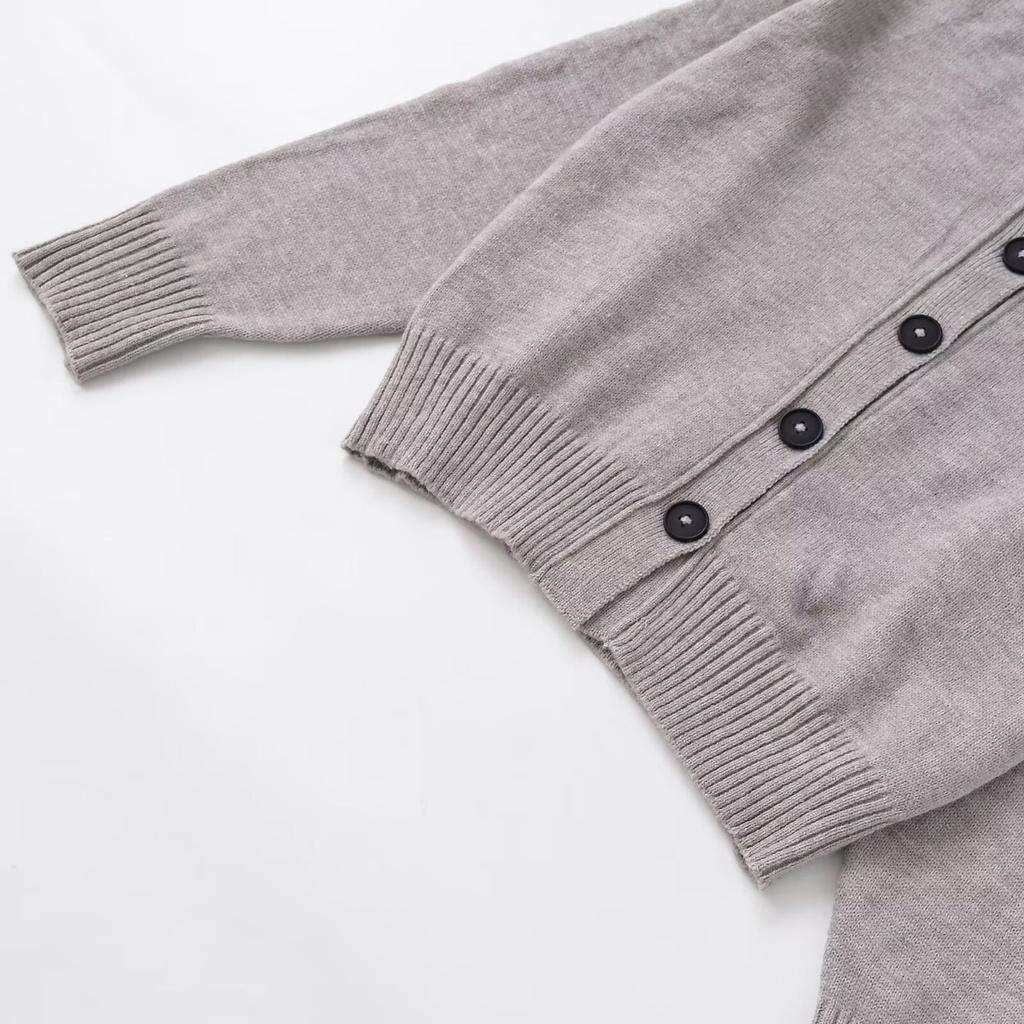 European and American style, new women's clothing, foreign style, loose and soft long-sleeved knitted jacket 2142145