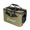 SANLIKE Foldable Water Bucket, 25L Capacity, 40cm, EVA Material, Compact and Lightweight, Green, for Fishing, Gear and Bait Storage, Camping, Car