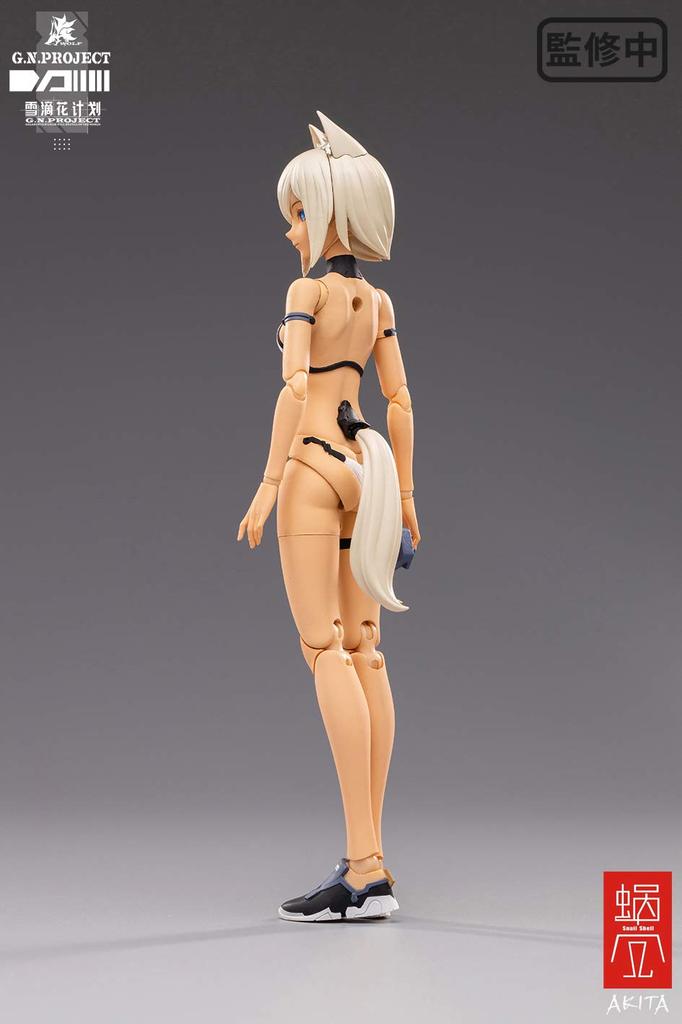 SNAIL SHELL WOLF 001 Swimsuit Body and Weapon Set Scale and POM Painted Movable Figure G.N.PROJECT 1/12 PVC, ABS,