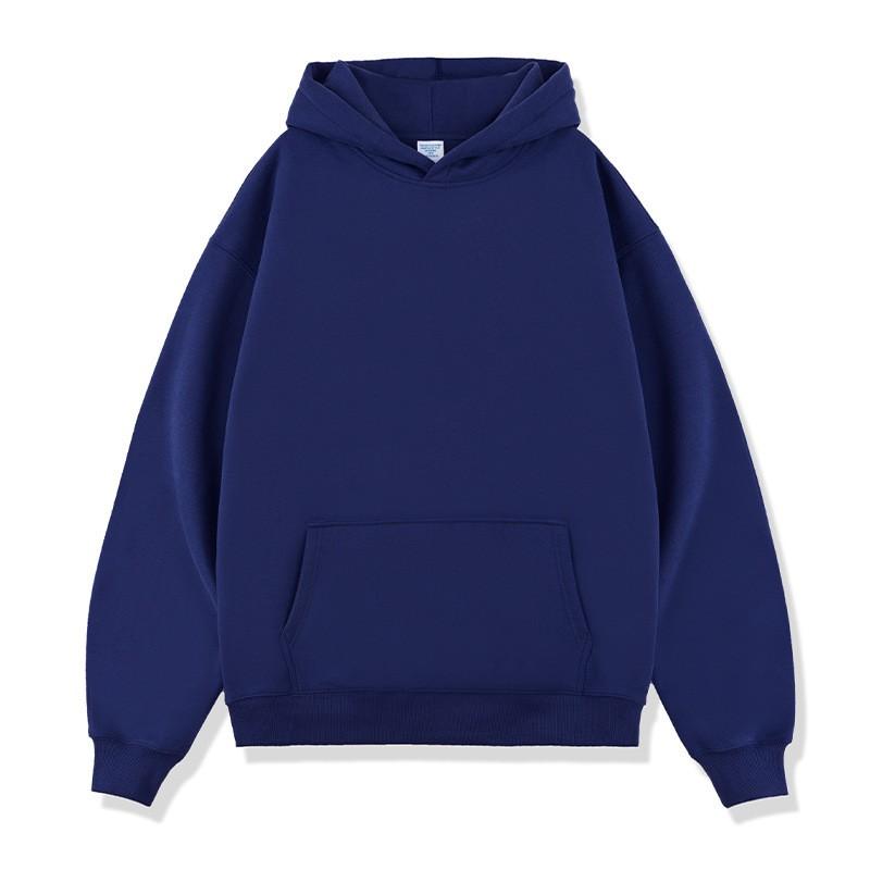 Mens Oversized Hooded Sweatshirt Heavyweight 390g Cotton Fleece Lined Fall Winter Casual Top