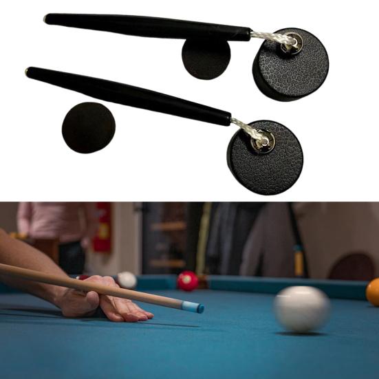 Round Pool Cue Chalk Holder Portable Black Plastic Pocket Snooker Chalk Holder Billiard Accessories Enthusiasts Birthday Gift