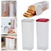 Plastic Bread Keeper with Airtight Lid Sandwich Bread Holder Fresh Bread Storage Container for Small Specialty Loaves