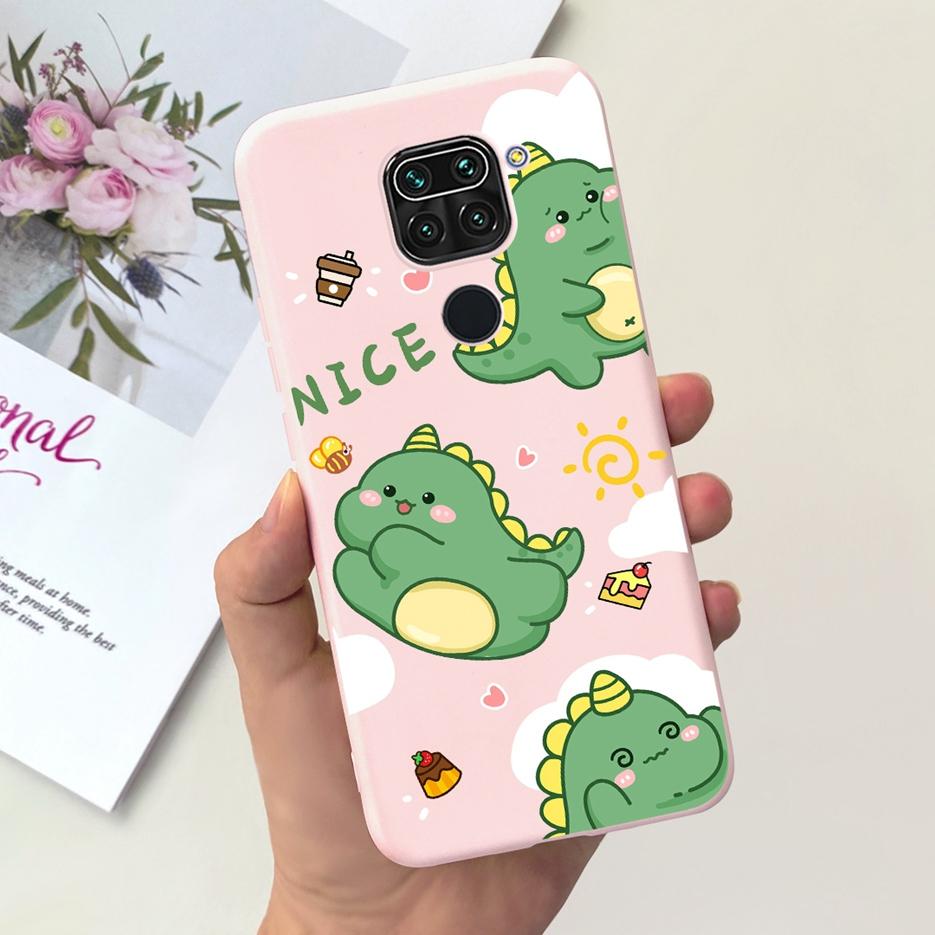 For Xiaomi Redmi Note 9 Case Cute Dinosaur Cartoon Cover Soft Silicone Phone Case For Redmi Note 9 Pro Max Note9 S Fundas Bumper