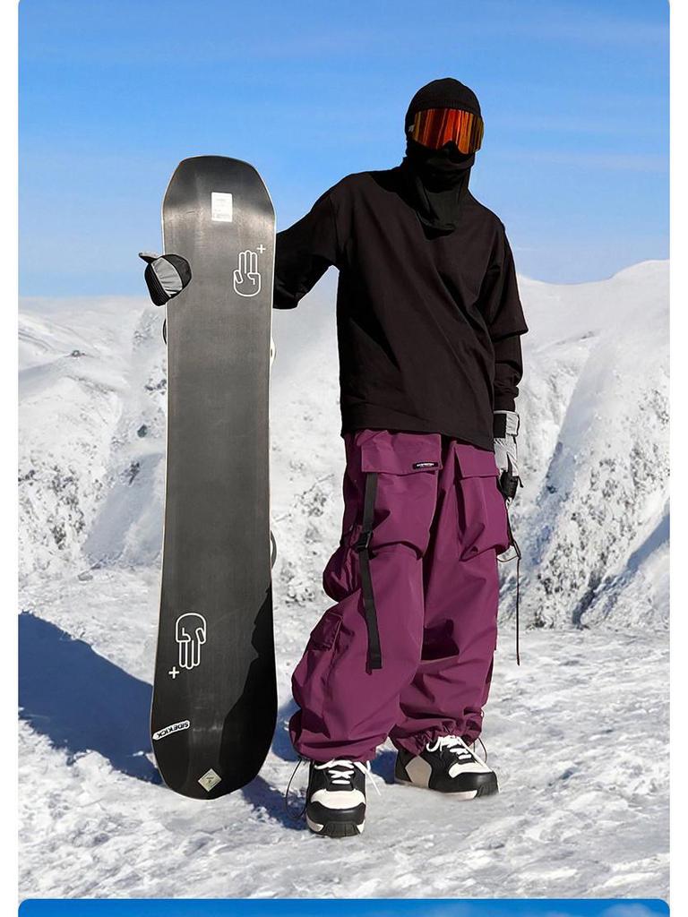 Водонепроницаемый многокарманный горнолыжный костюм Xuexiang - Толстые, теплые снегоходные штаны для мужчин и женщин