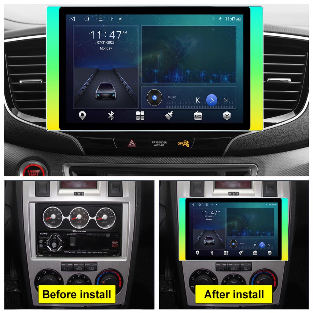 Универсальный экран Android 11,5", беспроводной автомобильный видео-DVD-плеер Carplay, универсальное головное устройство GPS Carplay 5G Wifi BT5.4