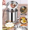 Absdefen Oil Pot, Oil Strainer, 1.3L, Stainless Steel, Oil Strainer, Filters Residue, Oil Filter, Deep Frying Oil Container, Tempura Oil Filter Cartri