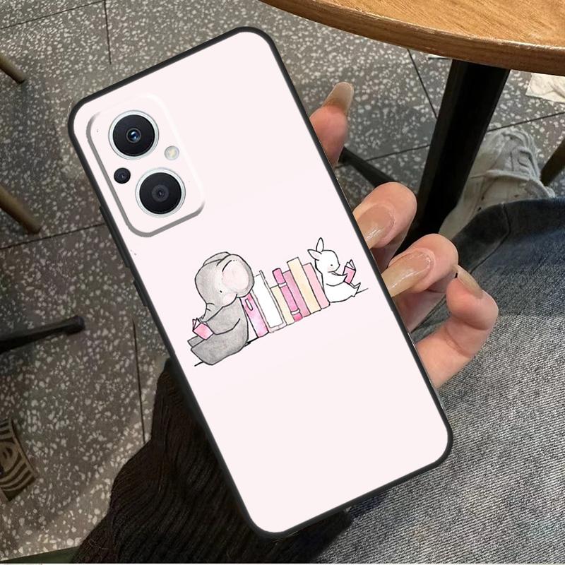 Cute Elephant Case For OPPO Reno 7 8 10 Pro 8T 2Z 4Z 5Z 6 Lite OPPO Find X6 Pro X2 X5 Lite X3 Neo Cover