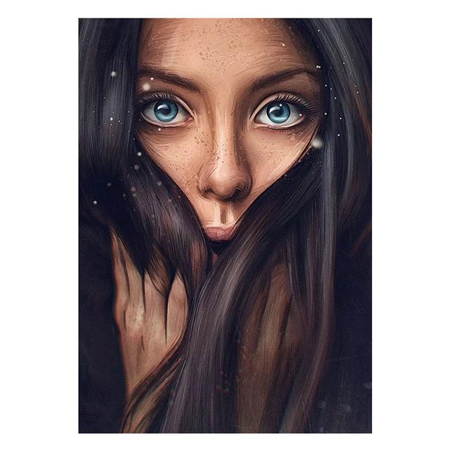 Очаровательная татуировка, сексуальная африканская девушка, постер, скандинавская красавица, женские принты, декор для дома, холст, настенная живопись для гостиной