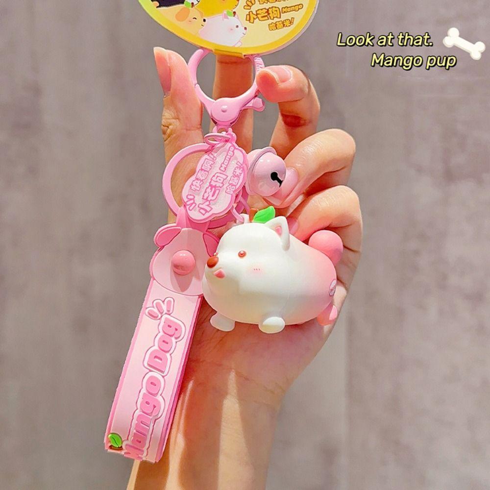 Шиба-ину Хакими Манго Собака Нежный Подвеска ПВХ Фрукт Животное Комбинированный Брелок Женский Леди Девушка