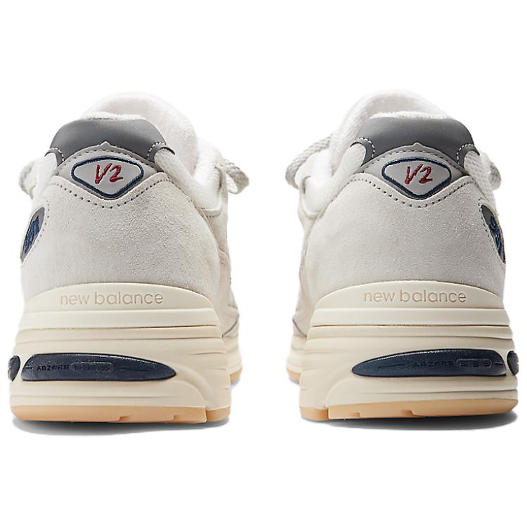 New Balance 991v2 Сделано в Англии Винтаж Спортивный набор - Белые мужские кроссовки Кремовый Off-White Blanc-De-Blanc U991VS2