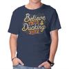 Unisex Crew Neck T-Shirt Believe In Your Ducking Self Graphic Short Sleeve Casual Tee