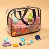 Waterproof Storage Bag Transparent PVC Tote Pouch for Building Blocks Beach Toys Toiletries