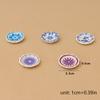 5Pcs 1:12 Dollhouse Miniature Dining Plates Doll Home Simulation Kitchen Tableware Accessories Dolls House Scene Decor Toy
