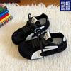 Black German Training Shoes Women's Summer New Niche Design Sense Versatile Breathable Casual Forrest Gump Shoes