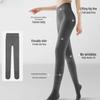 Gray Cotton Leggings - Thick, Warm, Slim-Fit Pantyhose for Autumn and Winter