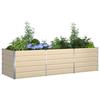 Ivory Plant Planter 290 x 100 x 75 cm Galvanized Steel