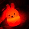 Silicone rabbit touch night lamp, colors with remote control, wireless lamp