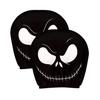 Skull Car Headrest Covers Spooky Print Auto Seat Head Rest