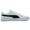 Puma Smash Vulc Холщовые Кожаные Низкие Кроссовки Унисекс Кроссовки Белые Черные 385554-01