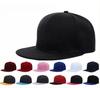 Новая однотонная кепка-snapback Высокое качество для взрослых Хип-хоп Бейсболка Мужчины Женщины Для активного отдыха Бейсболка