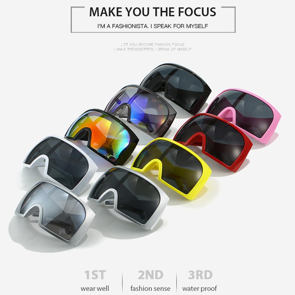 Оверсайз Оверсайз Очки Футуристические 2000-х Очки Очки-маска для Женщин и Мужчин