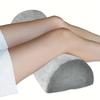 Half Moon Bolster Pillow For Legs Knees Lower Back And Head Elastic Non-Slip Memory Foam Cushion Office Home Travel