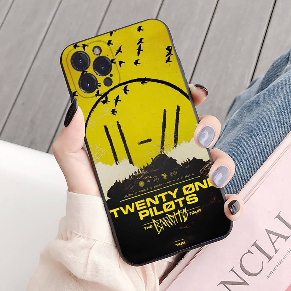 Чехол для телефона группы Twenty One Pilots Для IPhone 16 15 8 7 6 6S Plus X SE XR XS 14 11 12 13 Mini Pro Max Мобильный чехол