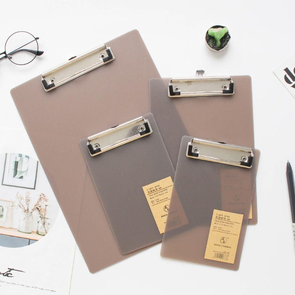 Практичный многоразмерный полипропиленовый планшет для письма, органайзер для тестовой бумаги, студенческий стационарный прочный простой карманный планшет для письма