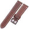 Genuine Leather Watchbands 18mm 20mm 22mm 24mm Black Dark Brown Women Men Cowhide Watch Band Strap Belt With Buckle