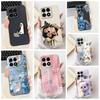 For Honor X8a 4G CRT-LX1 Case Cute Butterfly Luxury Flower Soft Silicone Cover For Huawei HonorX8a X8A CRT-LX2 6.7" Bumper Shell